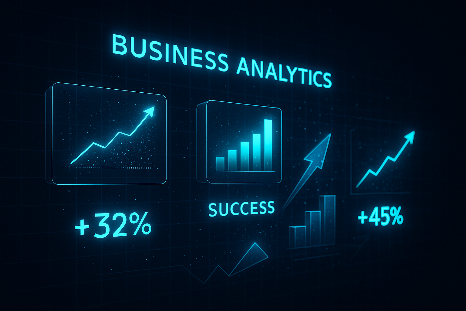 Performance comparison chart showing results from successful content automation case studies